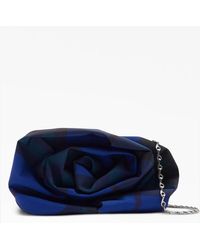 Burberry - Draped Clutch With Checkered Pattern - Lyst