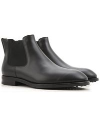 Tod's Mens Black Chelsea Boots