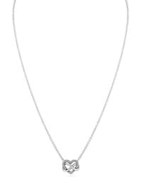 PANDORA - Infinity Heart Sterling Necklace - Lyst