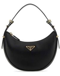 Prada - Leather Arqu Handbag - Lyst