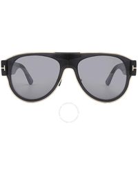 Tom Ford - Lyle Smoke Flash Pilot Sunglasses Ft1074 01c 58 - Lyst