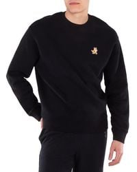 Maison Kitsuné - Speedy Fox Patch Cotton Sweatshirt - Lyst