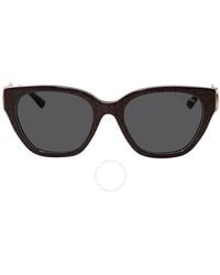 Michael Kors - Lake Como Dark Grey Solid Cat Eye Sunglasses Mk2154 370687 54 - Lyst