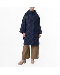 Burberry - Packaway Check Printed Twill Cape - Lyst