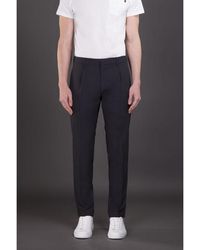 Moorer - Dark Tailored Trousers - Lyst