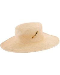 Van Palma - Alba Straw Large Brim Sun Hat - Lyst