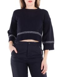 Marni - Contrasting-Trim Virgin Wool Crew-Neck Jumper - Lyst
