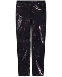 Moschino - Painted Effect Print Jeans - Lyst