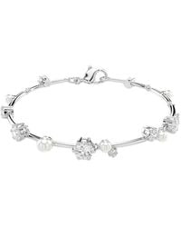 Swarovski - Round Cut Constella Tennis Bracelet, Size Medium - Lyst