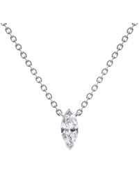 Brilliant Diamond - 14Kt 0.25 Carat Lab Grown Diamond Pendant Necklace For - Lyst