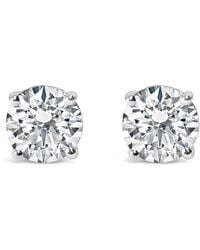 Haus of Brilliance - Sterling 1.0 Cttw Round Cut Lab Grown Diamond 4-Prong Classic Solitaire Stud Earrings - Lyst