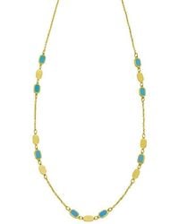 Tresorra - 14K Hexagon Inlay Links Necklace - Lyst