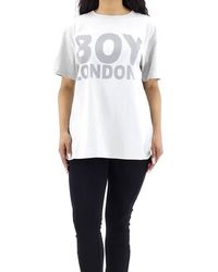 BOY London Reflective Logo T-shirt - White