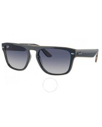Ray-Ban - Grey/blue Square Sunglasses Rb4407 67304l 57 - Lyst