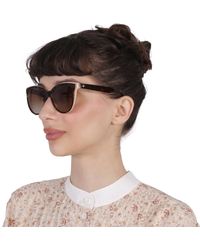 Kate Spade - Polarized Brown Gradient Cat Eye Sunglasses Daesha/s 00t4/la 56 - Lyst