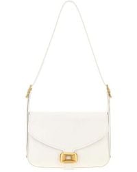 Balenciaga - Leather Medium Clicca Shoulder Bag Whitesnow Borse A Mano - Lyst