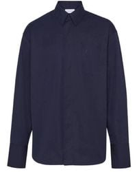 Ferragamo - Logo Embroidered Cotton Poplin Shirt - Lyst
