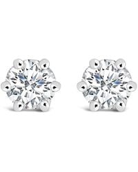 Haus of Brilliance - 14K 1/2 Cttw Lab-Grown Diamond 6 Prong Hidden Halo Stud Earrings (F-G Color, Vs1-Vs2 Clarity) - Lyst