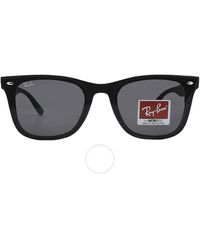 Ray-Ban - Dark Grey Square Sunglasses Rb4420 601/87 65 - Lyst