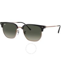 Ray-Ban - New Clubmaster Grey Gradient Square Sunglasses Rb4416 672071 51 - Lyst