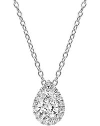 Brilliant Diamond - 14Kt 0.60 Carat Lab Grown Diamond Pendant Necklace For - Lyst