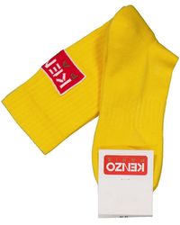 KENZO - Paris Logo Two-Tone Socks, Brand - Lyst