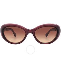 Mr. Leight - Selma S Dark Cherry Gradient Cat Eye Sunglasses Ml2023-50-rxbry/dchg - Lyst