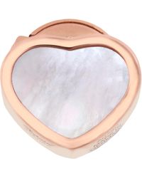 Chopard - My Happy Hearts 18K Rose Mother-Of-Pearl Heart Earring - Lyst