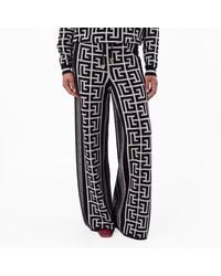 Balmain - Monogram Drawstring Sweatpants, Brand Size 40 (Us - Lyst