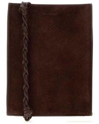 Jil Sander - Suede Small Tangle Shoulder Bag 601 Borse A Tracolla - Lyst