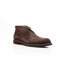 Tod's Mens Desert Boots In Dark Brown