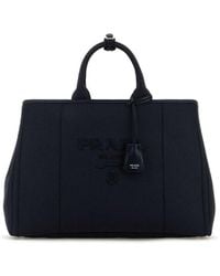 Prada - Canvas Shopping Bag - Lyst