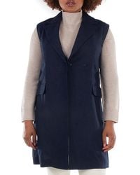 Max Mara - Marie Long Linen Vest, Brand Size 38 Us - Lyst