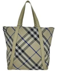 Burberry - Check Jacquard Festival Tote Bag - Lyst