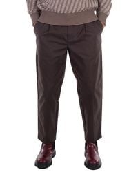 Emporio Armani - Straight-Leg Cotton Pants - Lyst