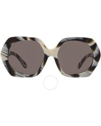 Tory Burch - Brown Irregular Sunglasses Ty7195u 194203 55 - Lyst