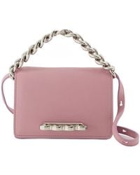 McQueen - Chain-Link Leather Shoulder Bag - Lyst
