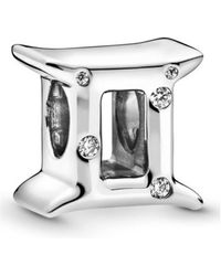 PANDORA - Ladies Sparkling Gemini Zodiac Sign Charm - Lyst