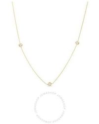 Roberto Coin - 18k Gold Diamonds By The Inch 3 Station Necklace - Lyst