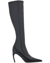 Ferragamo - High Patent Stretch Boot - Lyst