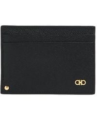 Ferragamo - Gancini Leather Credit Card Holder - Lyst