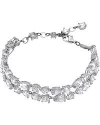 Swarovski - Mesmera Soft Bracelet Double Rhodium Shiny Crystal - Lyst
