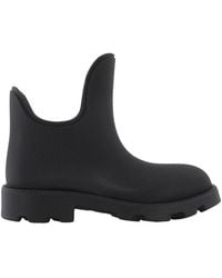 Burberry - Marsh Round-Toe Slip-On Ankle Boots, Brand Size 41 (Us - Lyst