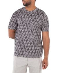 Fendi - Ff Labyrinth Print Crew Neck T-Shirt - Lyst