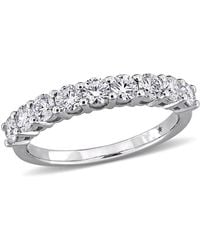 Created Forever - 1Ct Tw Lab-Grown Diamond Semi-Eternity Anniversary Band - Lyst