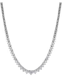 Brilliant Diamond - 14Kt 5.00 Carat Lab Grown Diamond Necklace For - Lyst
