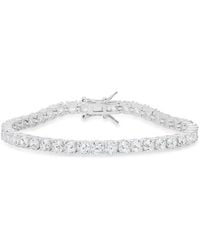 Kylie Harper - Sterling Round-Cut Cubic Zirconia Cz Tennis Bracelet - Lyst