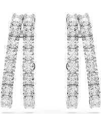 Swarovski - Matrix Round-Cut Cuff Earrings - Lyst