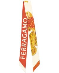 Ferragamo - Ladies Wild Berry Print Silk Bandeau - Lyst