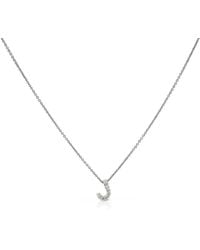 Roberto Coin - 18k Gold Tiny Treasures Diamond Letter J Pendant - Lyst
